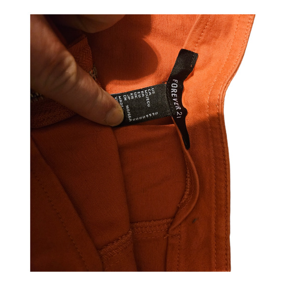 Forever 21 Small Orange Full Zip Mini Skirt - Picture 3 of 7